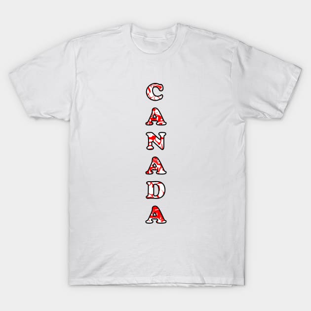 VERTICAL Canada Day T-Shirt by SartorisArt1